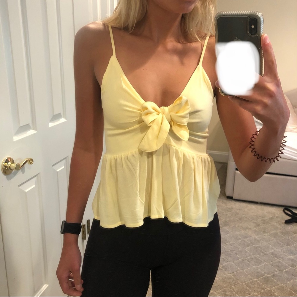 Pacsun LA Hearts XS Yellow Top